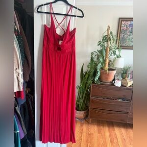 Rolla Coster Strappy Red maxi Dress